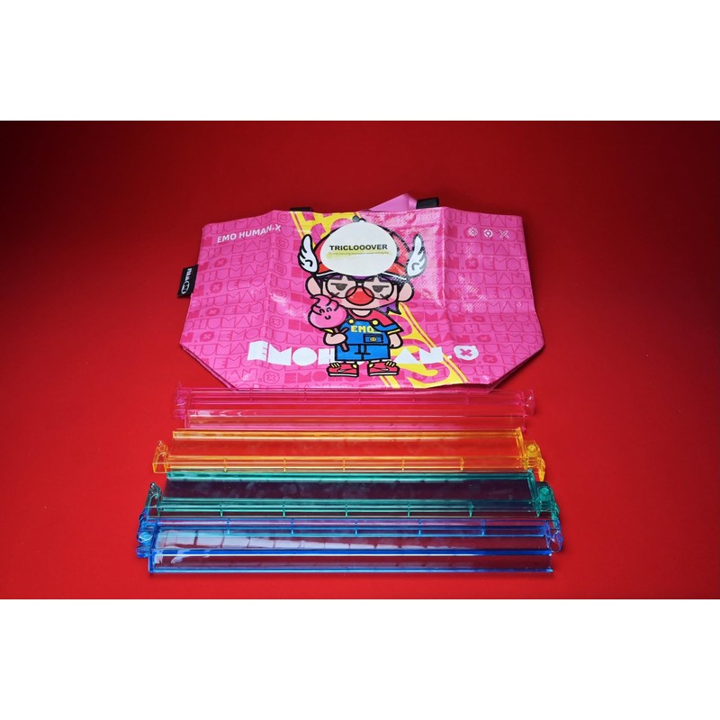 TRICLOOOVER Mahjong Tile Racks and Pushers with 4 Colors