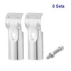 sourcing map 8Pcs T Pipe Clamp Connector, Structural Pipe Connector