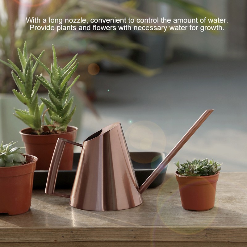 Household Stainless Steel Watering Can Pot Garden Green Plant Flower