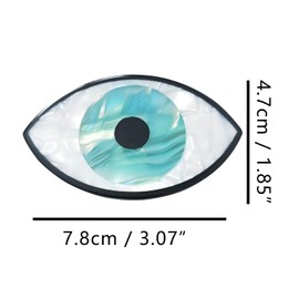 Big Evil Eye Claw Clips,Cellulose Acetate Hair Clips,Hair Claw Clips for Women (S8)