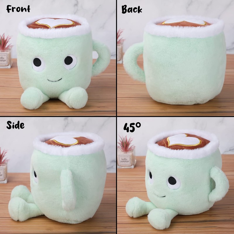 Latte Plush Toy, Cuddly Coffe Cup Doll, Soft Fluffy Toyfor