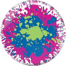 Brunswick Paint Splatter Viz-A-Ball PRE-DRILLED Bowling Ball 10lb