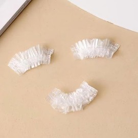 100 fundas desechables para los oídos para la ducha, cubiertas de plástico para los oídos, para teñir el cabello, cubierta para los oídos para nadar, 