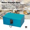 Wooden Storage Box Retro Decorative Jewelry Box Desktop Sundries Organizer