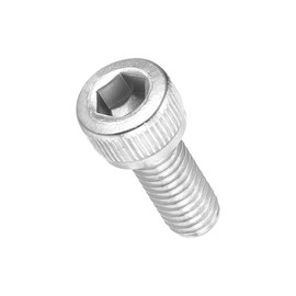 METALLIXITY Socket Head Cap Screw(M5-0.8x12mm) 30Pcs, 304 Stainless Steel Allen Socket Drive Metric - Machine Internal Hex Screw UNC Coarse Thread, Silver Tone