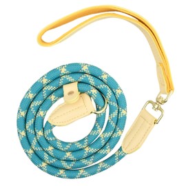 Wisebom Training Lead for Dogs 150 cm, Reflective Long Dog Rope Leash, Anti-Choking Dog Leash Strong Nylon Rope Leash Slip Rope Dog Lead Adjustable Pet Lead Leash for Small Medium Large Dogs (Blue)