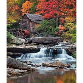 YIYUE Diamond Art Painting Kits for Beginners, Full Round Drill 5D Digital Painting Kit, House Diamond Painting for Adults, DIY Paint by Numbers for Relaxation and Home Wall Decor 12x16inch,No.3