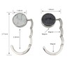 YEMCHI 2 Pack Foldable Purse Hook Folding Women's Handbag Hangers