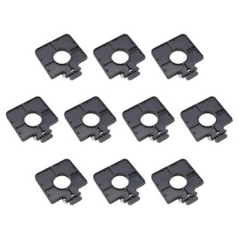 5" x 5" Heavy-Duty EZ Set Vinyl Fence Post Mounting Bracket and Post Stiffener for 2" (1 7/8" OD) Round Posts (Pack 10)