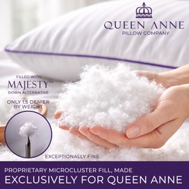 Queen Anne Hotel Collection Pillows – Luxury Down Alternative Bed Pillows (Queen Soft) – Ultimate Comfort, Hypoallergenic, Made in The USA