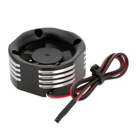 DKKY RC Motor Cooling Fan Heatsink 30mm 25000RPM for Arrma Axial Traxxas 1/6 1/8 1/10 RC Models 3010 Motor (Black, 30mm)