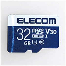 Elecom UHS-I U3 80MB S 32GB MF-MS032GU13V3R MicroSDHC Card with Data Recovery Service Supports Video Speed Class