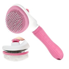 ManLinKei Self Cleaning Slicker Brush, Cat Brushes for Indoor Cats, Dog Cat Bunny Pet Grooming Shedding Brush
