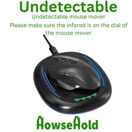 Mouse Mover Jiggler Undetectable USB for PC and MAC With Timer Prevents Computer Screen Sleep Rest Mode