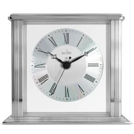 Acctim Acctim Mantel Clock, Metal, Silver, 13.7 x 15.5 x 6.8