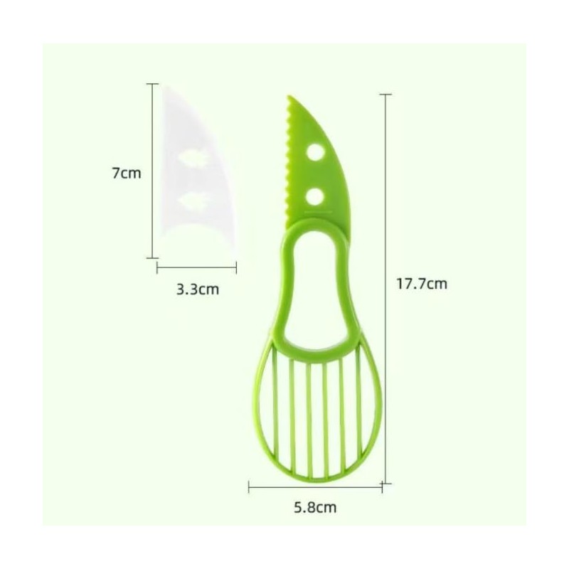 Avocado Cutter Tool - 3-in-1 Avocado Slicer and Pitter, 3.97"