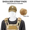 PQEUGOA 2 Pack Shoulder Strap Pad Backpack Strap Pads Tactical