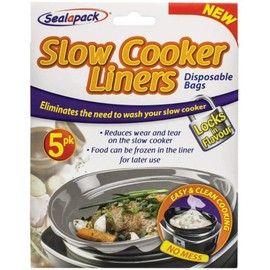 Sealapack 2 x Slow Liners Cooking Bags Pack of 5 for Round & Oval Cookers, Universal