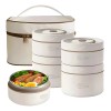Lonchera Térmica ROOM MEXA de Acero Inoxidable con Toppers 4
