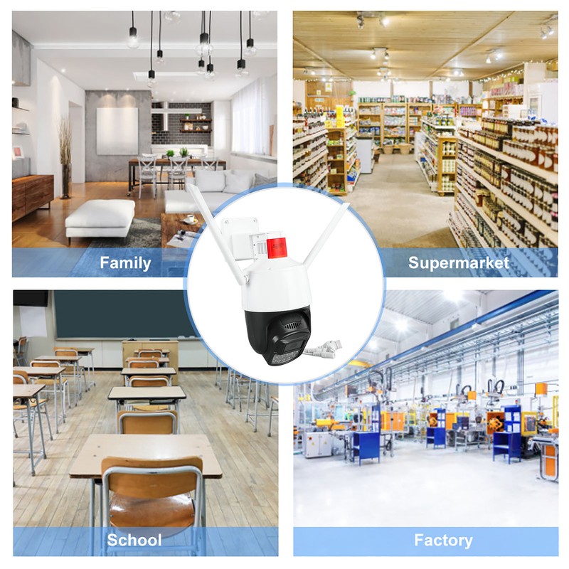 Dome Camera 3MP Outdoor Wireless Smart Night Vision Remote Monitor