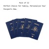XUTONG 12 Pcs Clear Passport Cover,Australia Waterproof Transparent Protector Travel