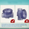 Check Valve Toilet Backwater Backflow Prevention PVC Inline One Way