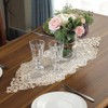 ARTABLE Camino de mesa rectangular de macramé de encaje bordado