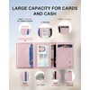 Caronex Womens Wallet with Pop Up Card Holder, RFID Blocking,