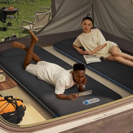 Nuwani Inflatable Camping Sleeping Pad, Portable Sleeping Mat, Waterproof Camping Mattress, Lightweight Camping Sleeping Mat, Easy to Set up Camping Mattress for Outdoor Backpacking Hiking Traveling