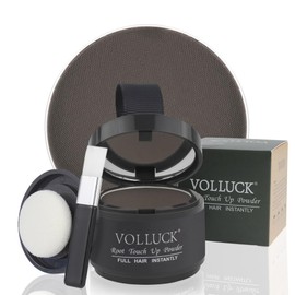 VOLLUCK VOLLUCK Root Touch Up Hair Powder Root Cover Up Hairline Shadow Powder Stick, Root Touch Up for Thinning Hair for Women and Men, Bald Spots, Eyebrows, Beard Line, Dark-Brown