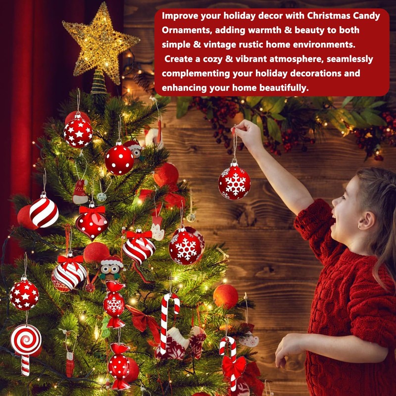 36 Pcs Candy Cane Christmas Decorations Candy Cane Decorations,Christmas Candy