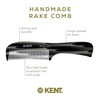 Kent 10T Black Graphite Large Detangler Comb, Wide Tooth Comb