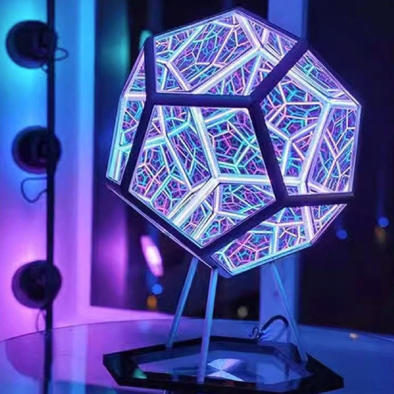 Dodecahedron Night Light Infinity Dodecahedron Colour Art Light Gaming Light