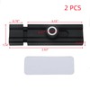 Oedema Black Barrel Bolt Latch 4" Adhesive Silde Lock Solid