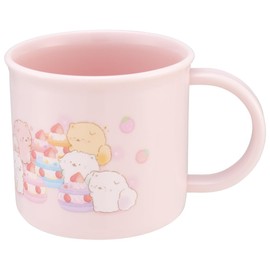 Skater KE4AAG-A Antibacterial Cup, Fluffy Neckoro, 7.8 fl oz (200 ml), Dishwasher Safe, Made in Japan