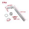 Oedema 2 Pcs 6" J-Bolt Gate Hinge Post Hinge with
