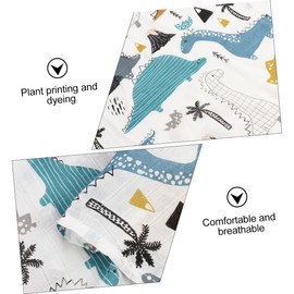 SHOWERORO 1pc Bath Towel and Swaddle Blanket Fiber Soft and Quick-Drying for Newborns for Strollers Nursing Cover and Play Mat