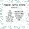 Purely Home Wild Rabbits Ground Coffee Canister - Green Metal