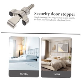 Operitacx Travel Lock Portable Door Locks Portable Door Lock for Hotel Room Alarm Door Stopper Wedge Lock Lock Door Lock Child Safe Door Locks Zinc Alloy Silver
