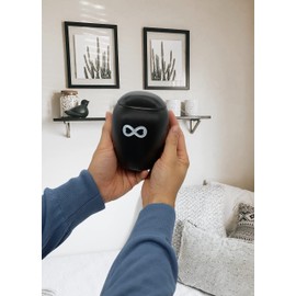 Stylish Urn 500 ml for Dogs, Cats & Small Animals Indoor and Outdoor - Animal Urn Made of High-Quality Ceramic in Black for Small Pets such as Cats, Dogs, Rodents, Small Animals, Bird - Pet Urn