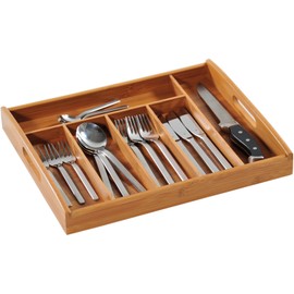 Kesper 17187 Cutlery Drawer 38 x 32 cm x 4 cm Bamboo
