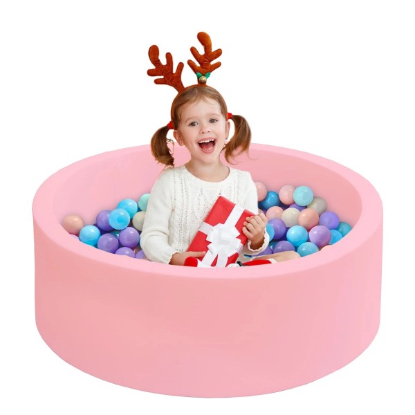 Iagbibui Baby Ball Pit for Toddlers, 35.4"X 11.8" Foam Ball