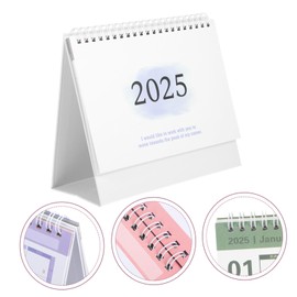 TEHAUX Decorative English Desk Calendar Minimalist Monthly Planner for Office Home Use Thick Design for Easy Writing for Teachers Students and Professionals