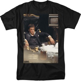 Scarface Sit Back Unisex Adult T-Shirt for Men and Women, X-Large Black