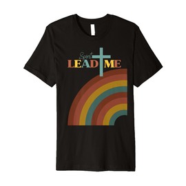 Spirit Lead Me Pastel Rainbow Christian Inspirational Design Premium T-Shirt