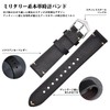 BISONSTRAP Watch Band, Military Italian Leather, Quick Release Replacement Band