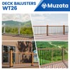 Muzata 50Pack 32" x3/4" Aluminum Deck Balusters Square Baluster Deck