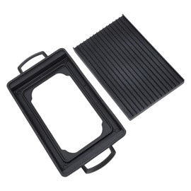 Mini BBQ Grill Charcoal Barbecue Stove Portable Compact Aluminum Alloy Fast Heating Even Cooking for Family Camping Picnics Outdoor Gatherings (Rectangle (12 X 10 X 1.5cm / 4.72 X 3.94 X 0.59in))