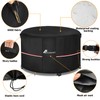 Alickwang 30-32 Inch Round Fire Pit Cover,Outdoor Waterproof 600D Heavy