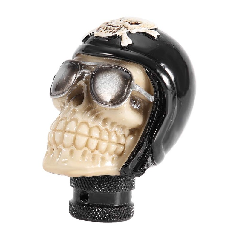 QANYEGN Skull Gear Shifter, Skull Head Gear Shift Knob, Car